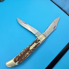 SCHRADE UNCLE HENRY 227UH LARGE 2 blade folding hunter STAGLON 6265 picture