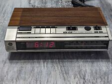Vintage GE General Electric Clock Radio AM FM Alarm 7-4634A - Tested & Works picture