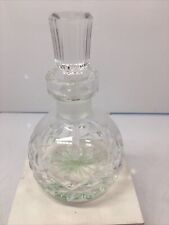 signed waterford lismore perfume w/ stopper no damage  picture