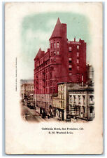 The California Hotel Building Exterior Scene San Francisco CA Antique  Postcard picture