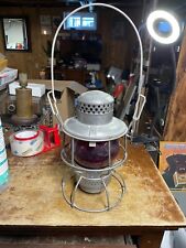 ADLAKE KERO 927 RAILROAD LANTERN WITH RED GLOBE Unfired picture