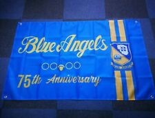 USN Blue Angels 75th Anniversary 3x5 ft Flag Banner picture