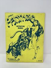 Vintage Gottlieb Panthera Pinball Machine Original Manual Schematics picture