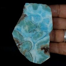 554.90 Cts Larimar Rough Slabs Lapidary Carving Cabbing Chakra Reiki Gemstone 41 picture