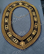 Masonic Regalia OES Order of Star Metal Chain Collar PURPLE Backing picture