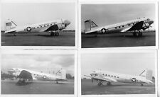 C-47 DAKOTAS (US MILITARY) 4 PHOTOGRAPHS (11.5 x 7cm) B picture