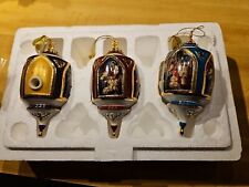 Bradford Editions 3 Different 2000 Nativity Miracles of Light Ornaments Very Nic picture