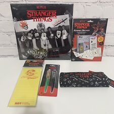 Stranger Things Lot Of 5 Collector Set 2024 Calendar Pen Pouch Notepad New picture