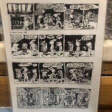 Robert crumb fritz the cat in Italian panels story print sheet 1972 Transparent￼ picture