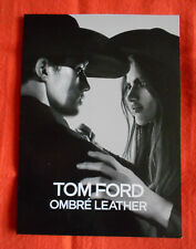 Tom Ford, 4 Page Shaded Leather Perfume Sample Card, New picture