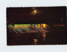Postcard A View Of The American Falls At Night Niagara Falls New York USA picture