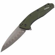 Kershaw Dividend Factory Second Linerlock Folding Knife OD Green Aluminum picture