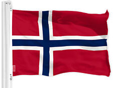 Norway Norwegian Flag 3x5 FT Printed 150D Polyester By G128 picture