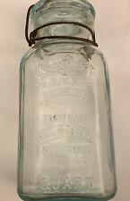Vintage 1896 Smalley & Co. Quart Glass Jar picture