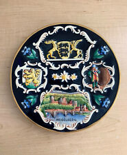 VINTAGE COLLECTIBLE HEIDELBERG PLATE W. GERMANY RELIEF POTTERY 9.5