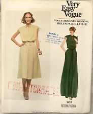 Vintage Very Easy Voge Designer Belinda Bellville Sewing Pattern 1928 Womens 12 picture