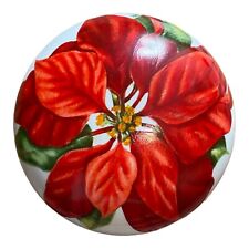 VTG Villeroy & Boch Winter Flowers Poinsettia Trinket Box Christmas Luxembourg picture