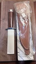 Blackjack Classic Model 5 Fixed Blade Knife Natural Canvas Micarta A2 Steel picture