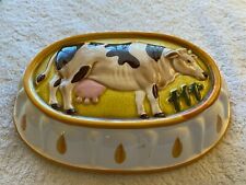 Holstein Cow, Asabi Wall Art Made in Japan Decorative Vintage Art Ready to Milk picture
