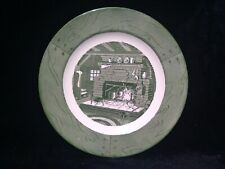 Colonial Homestead By Royal Green Dinner Plate  Fireplace  10