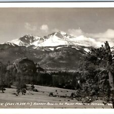 c1940s Longs Peak CO RPPC Long Rocky Mountain Range Rare Real Photo Sanborn A114 picture