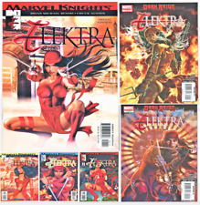 ELEKTRA #1-2-3-4 (2001) Marvel Knights Elektra Dark Reign #1-2 (2009)6 Book Lot picture
