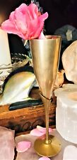 Lovely Vintage Spirited International India Silverplate Lily Ritual Vase Goblet picture