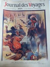 19010 1913 COW BOY WESTERN BADIT ATTACK DILIGENCE FAR WEST 6 ANTIQUE NEWSPAPERS picture