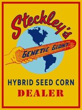 Steckley's Genetic Giant Seed Corn Dealer NEW Sign: 24x30
