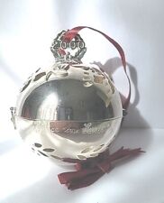 Vintage Lenox 2000 Silverplated Sleigh Bell Christmas Ornament picture
