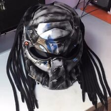 Predator Hand-painted Motorcycle Full Face Laser Light Adult Helmet Collection picture