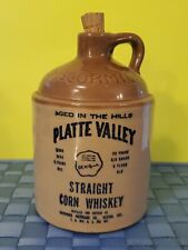 Vintage McCormick Platte Valley Straight Corn Whiskey Jug with Cork Collectible picture