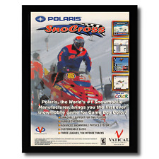 2000 Polaris SnoCross Framed Print Ad/Poster Game Boy Color Snowmobile Wall Art picture