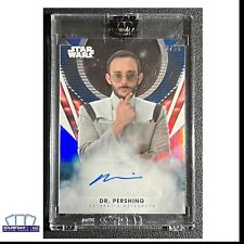2023 Topps Star Wars Signature Series Blue Auto Omid Abtahi as Dr. Pershing /50 picture
