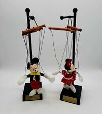 Disney Bob Baker Marionette Mickey and Minnie Mouse with Stand New picture