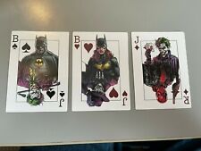 BATMAN THREE JOKERS PROMO PLAYING CARDS SET OF 3 BATMAN BATGIRL RED HOOD JOKER  picture