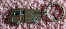 Vintage Snap-on Tools Solid Brass Truck With Old Logo Keychain Double Sided  picture