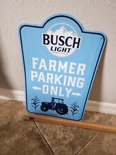 Busch Light Metal Sign Brewed For The Farmers  picture