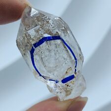 H327 Natural Herkimer Crystal Diamond Crystal Cluster+Big Mobile Droplets picture
