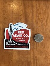 Red Adair Oil Well Blowouts Firefighting Hard Hat Sticker picture