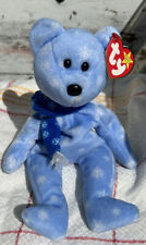 TY Beanie Babies 1999 Holiday Teddy Blue DOB December 25, 1999 VINTAGE picture