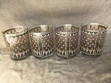 Georges Briard MCM Lowball Signed Vintage set of 4 Rare Glasses picture