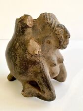 Mesoamerican Mayan Pre Columbian Tripod Fertility Vessel Figure Statue Figurine picture