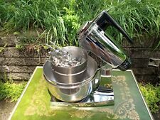 Vtg Sunbeam Mixmaster 12 Speed 2359 Black & Chrome w/ Extra Bowls Beaters ~Works picture