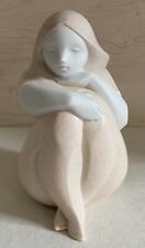 Lladro Sun Girl Sitting Figurine Made in Spain Paul Rubio picture