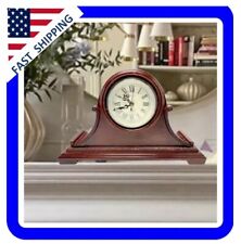 Vintage Wallace Silversmith Cherry Wood Grain Quartz Mantel Clock picture