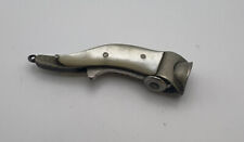 ANTIQUE MINI CIGAR CUTTER STERLING SILVER MOTHER OF PEARL  picture