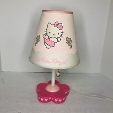 Vintage Hello Kitty Sanrio 14.5” Pink Pull Chain Accent Lamp 2000 Tested Working picture
