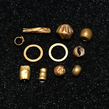10 Ancient Roman & Greek Gold Beads & Ornaments Circa 300 BCE - 1st Century AD picture