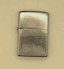 1972 Zippo Chrome Not Engraved No Box Vintage 70s Pin Stripe picture